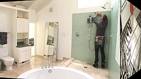 Adrianna Nicole Enjoys Double Penetration In Bathroom