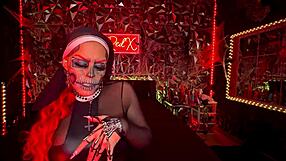 Hey, watch this sinister nun give joi in hell!