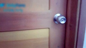 Busty babe spreads pussy in POV fake interview