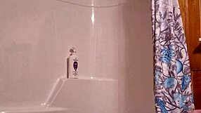 sneaky video captures me preparing for a relaxing shower