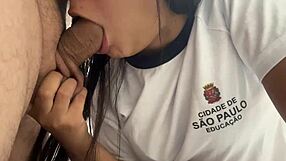 The student skipped school to give the teacher a handjob