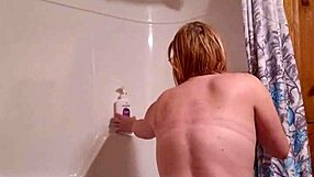 sneaky video captures me preparing for a relaxing shower