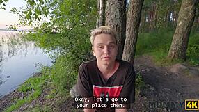 mommy4k malusha snags dude with huge cock for quick park fuck