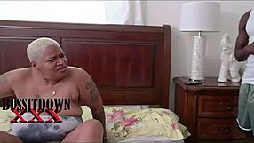 Wow, ebony milf banged by two dicks!