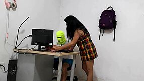 My slutty neighbor begs for my cock and I pound her submissive ass