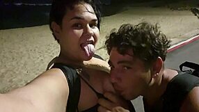 dirty fun with huge asses on the street