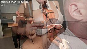 Secretary Monika Fox gets slammed by boss on table. Deep anal and piss drinking follow!