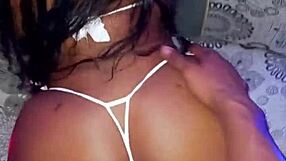 Latina babe deepthroats monster cock before getting her ass fucked