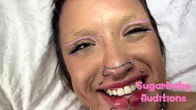sluts auditioning for sugarbaby role, gagging and fucking to top spot 😈💦
