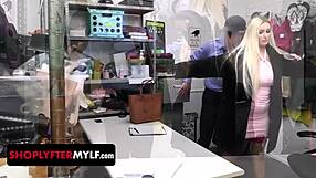 Blonde Big Tits Milf Steals, Gets Cavity Searched And Railed