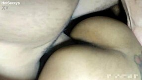 petite brazilian moans while riding brother-in-law's cock in doggystyle ass fucking!