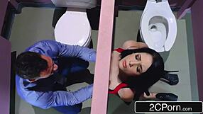 Busty Young Brunette with Piercings Bends Over for Monster Cock Doggystyle Gloryhole Fuck