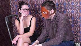 sub girl drinks piss for master in bdsm session