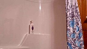 sneaky video captures me preparing for a relaxing shower