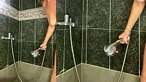 Nurse Strips and Showers Wet Body for Patient's Teasing Gaze?