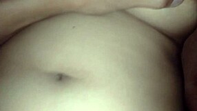 Water flows into tight wet pussy during orgasm