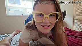 Sharing Room with Russian Stepsis Ava Marina for Dirty Blowjob and Ride