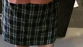 Flirting in front of the mirror