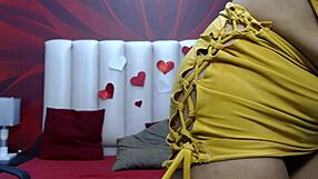 horny teen bent over for doggystyle anal on webcam