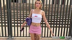 Petite Spanish Blonde Desperate For American Cock