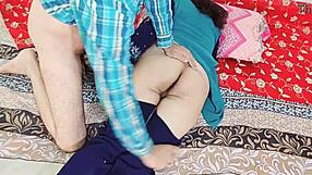 Desi Husband Feels Intense Pleasure in Rough Anal Sex with Sexy Indian Wife in Bedroom