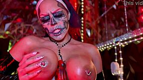 Hey, watch this sinister nun give joi in hell!