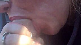 Break time deepthroat blowjob with big tits