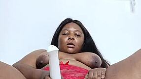 Mara Exotic Hotwife Teases Thick Thighs in Red Lingerie