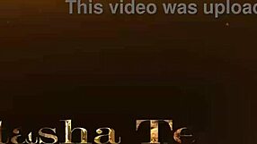 Natasha's small waist contrasts her gaping anal play