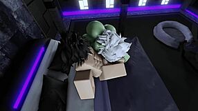 Fat ass goblin slut gets bred hard on roblox