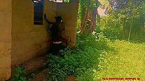 bbw rides big cock in cowgirl position outside with pussy and ass focus