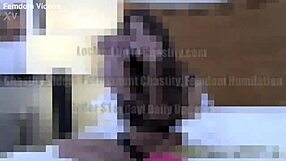 I'm locked in chastity by mandy taylor for femdom humiliation