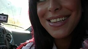 Fucking slutty brunette with big cock