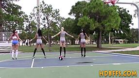 lesbian teens licking pussies and fingering in group party