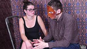 sub girl drinks piss for master in bdsm session