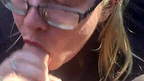 Break time deepthroat blowjob with big tits