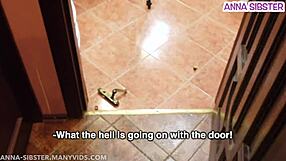 Skinny Babe Caught Filming Strange POV Roleplay Video In Dorm Bathroom