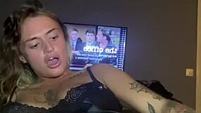 contrast the slutty goth's huge tits fingering after college