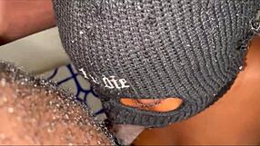 The black cougar says 'ride my big black cock' in the hotel room.