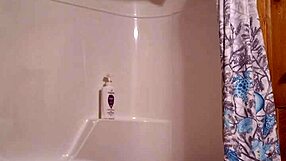 sneaky video captures me preparing for a relaxing shower