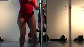 diosa argenta performs pole dance routine