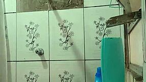 Gostosa Latina Brunette Showers, Exposing Her Wet Pussy And Big Ass