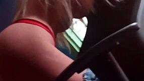 Blonde Amateur Gets Hand in Ass with Sex Toy!