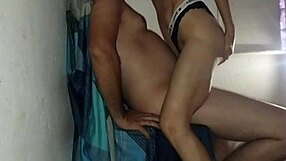 My stepsister's whore tore her panties and rode my big cock bareback