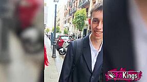 two young 18+ guys helping in a threesome