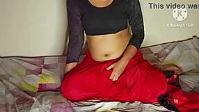 big ass beautiful desi lal sari bhabhi fuck in doggy style by devar