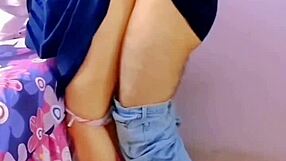 Horny mexican students fuck in living room with family nearby