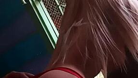 Blonde Amateur Gets Hand in Ass with Sex Toy!