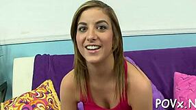 Oh my gosh, can you handle this barely legal teen 18+ getting fucked rough in doggystyle POV?!