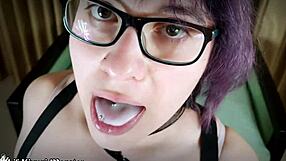 Kiwwi the Cum-Eating Monster in Latina Blowjob Compilation